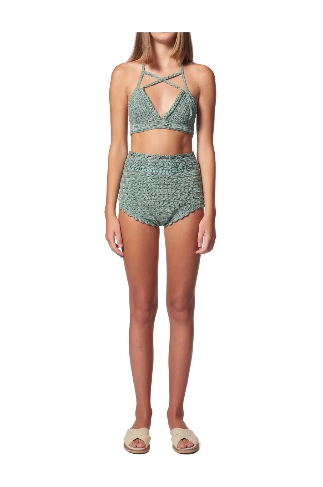 Hiedra Bikini Bottom in Mint