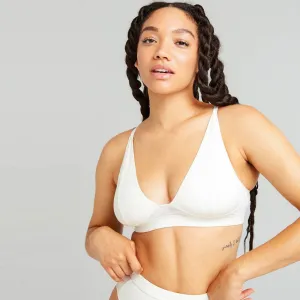 High Cut Bralette (Bone)