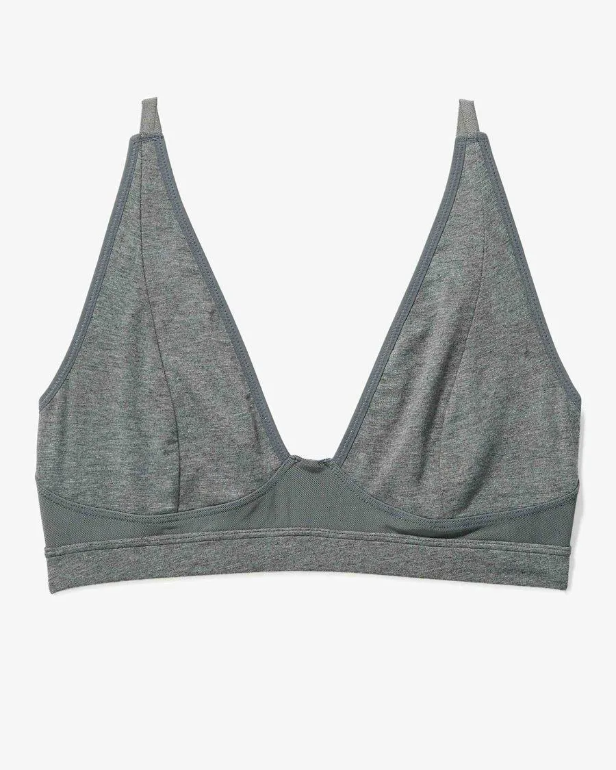 High Cut Bralette (Charcoal)