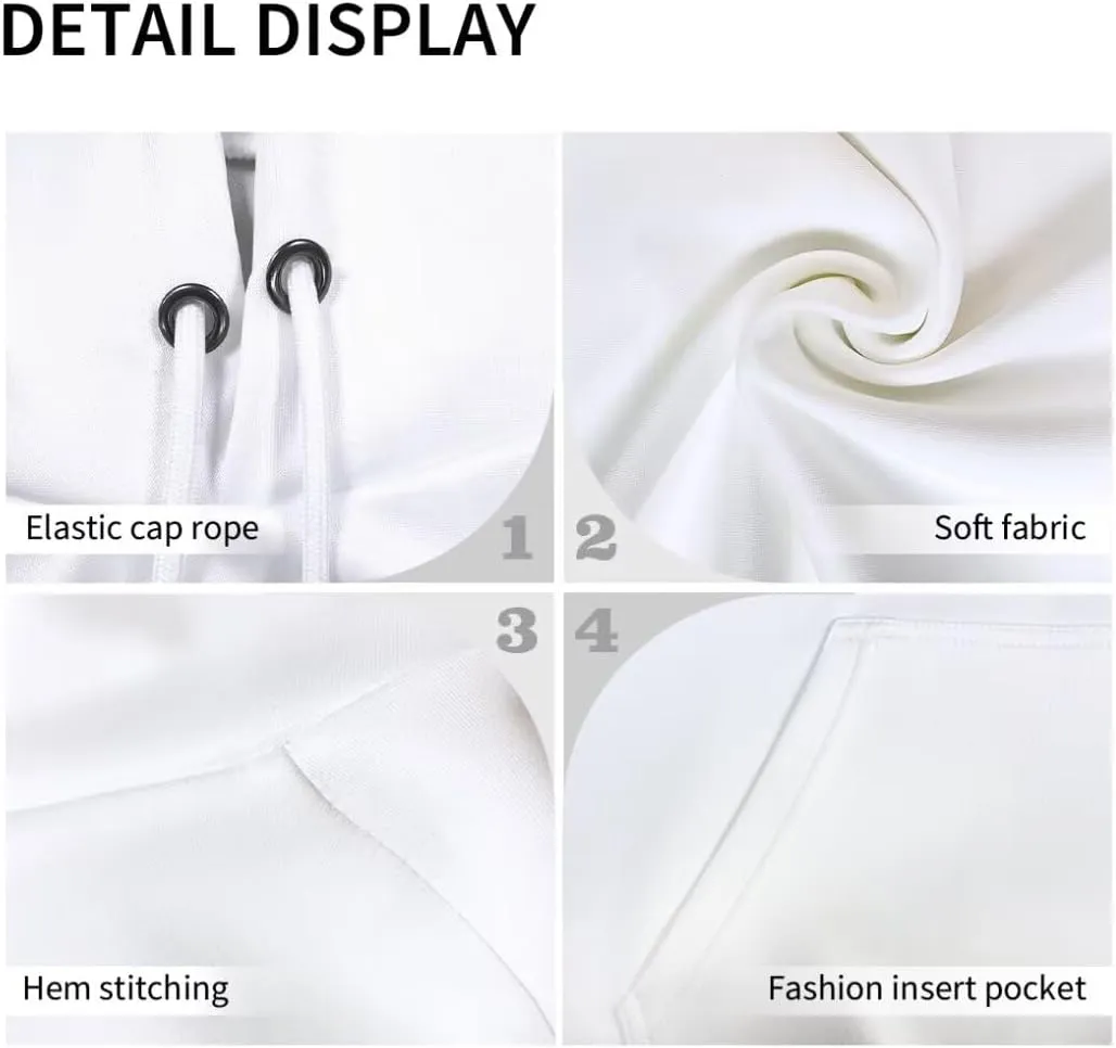 Hoodies for Women Long Sleeve Hooded Sweatshirt Drawstring Pullover Sweaters Plus Size Track Jackets With Pockets