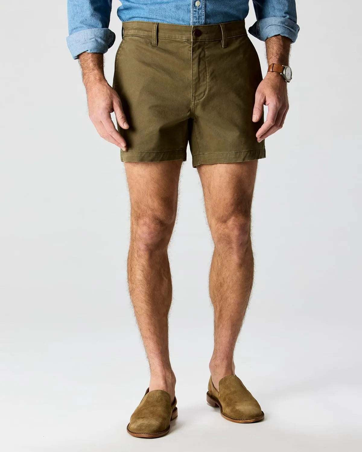 Huckberry Flint and Tinder Men's 365 Chino Short, Stretch Comfort Men's Shorts