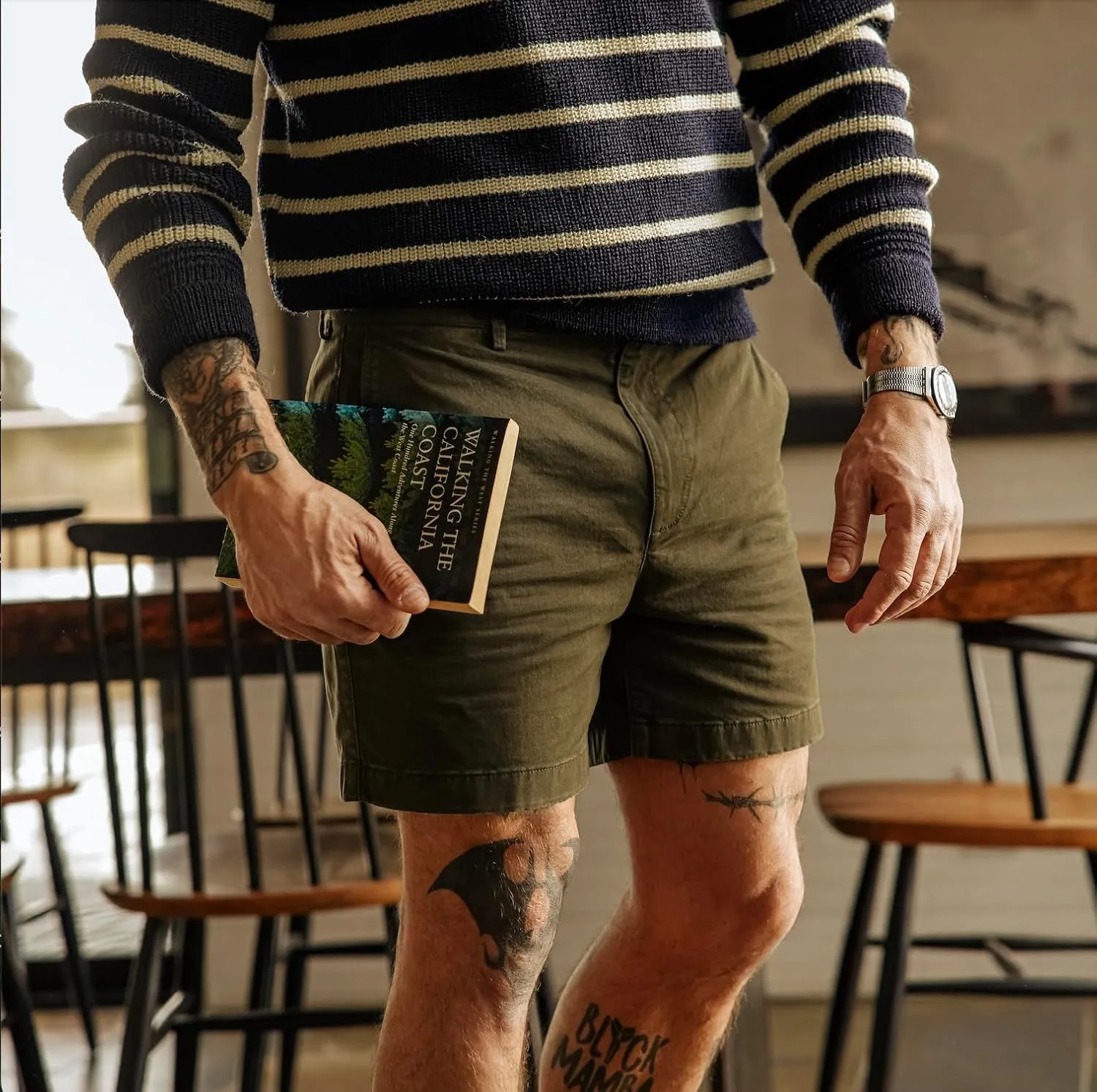 Huckberry Flint and Tinder Men's 365 Chino Short, Stretch Comfort Men's Shorts