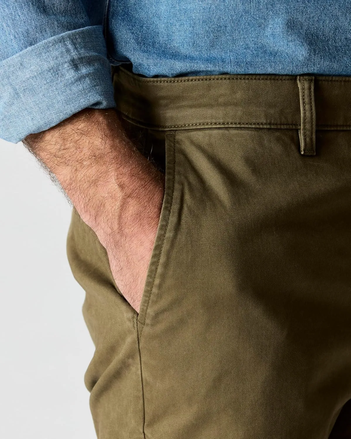 Huckberry Flint and Tinder Men's 365 Chino Short, Stretch Comfort Men's Shorts