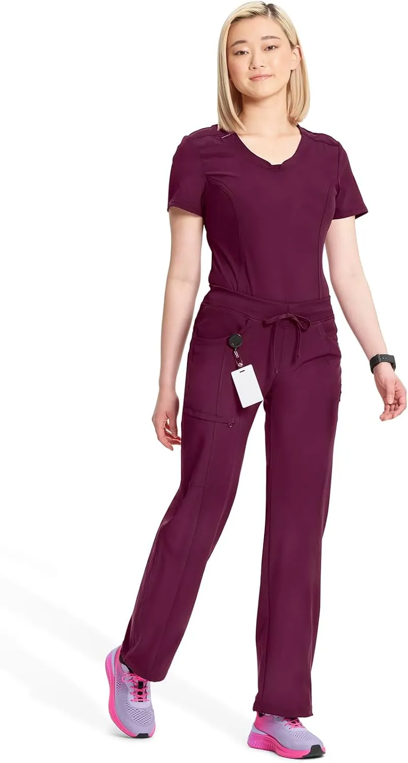Infinity by Cherokee Straight Leg Drawstring Women Scrub Pants 360 Stretch with 4 Pockets -1123A
