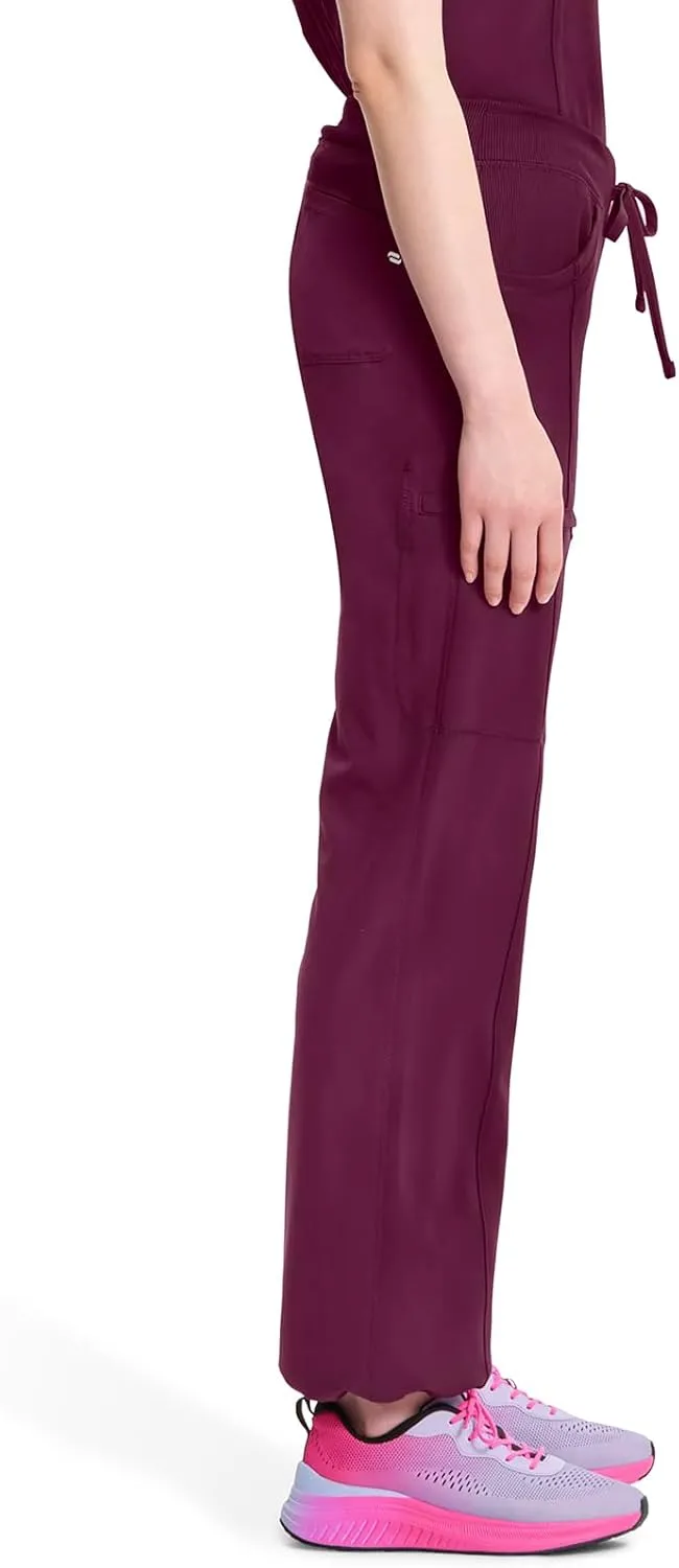 Infinity by Cherokee Straight Leg Drawstring Women Scrub Pants 360 Stretch with 4 Pockets -1123A
