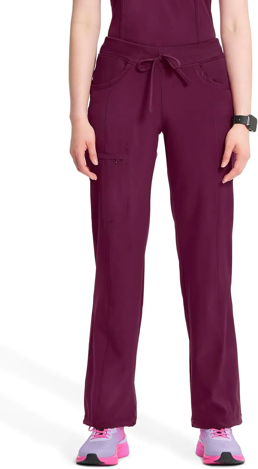 Infinity by Cherokee Straight Leg Drawstring Women Scrub Pants 360 Stretch with 4 Pockets -1123A