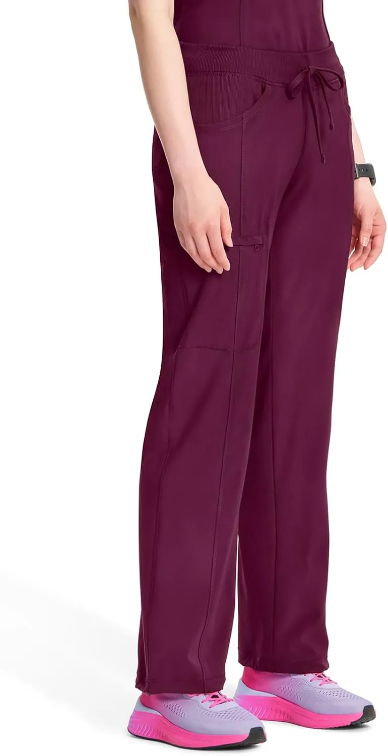 Infinity by Cherokee Straight Leg Drawstring Women Scrub Pants 360 Stretch with 4 Pockets -1123A