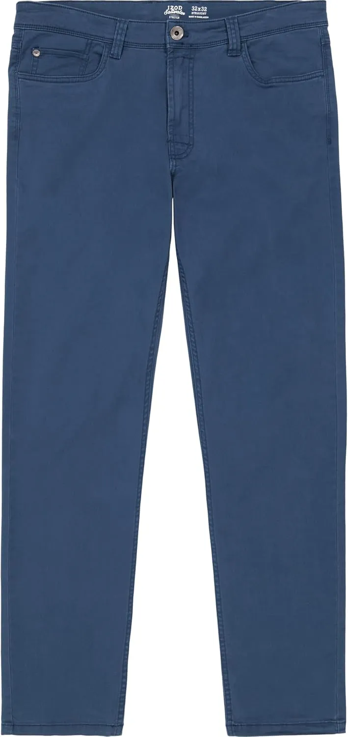 IZOD Men's Big & Tall Performance Stretch Flat Front Pant