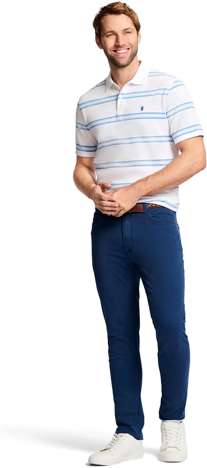 IZOD Men's Big & Tall Performance Stretch Flat Front Pant