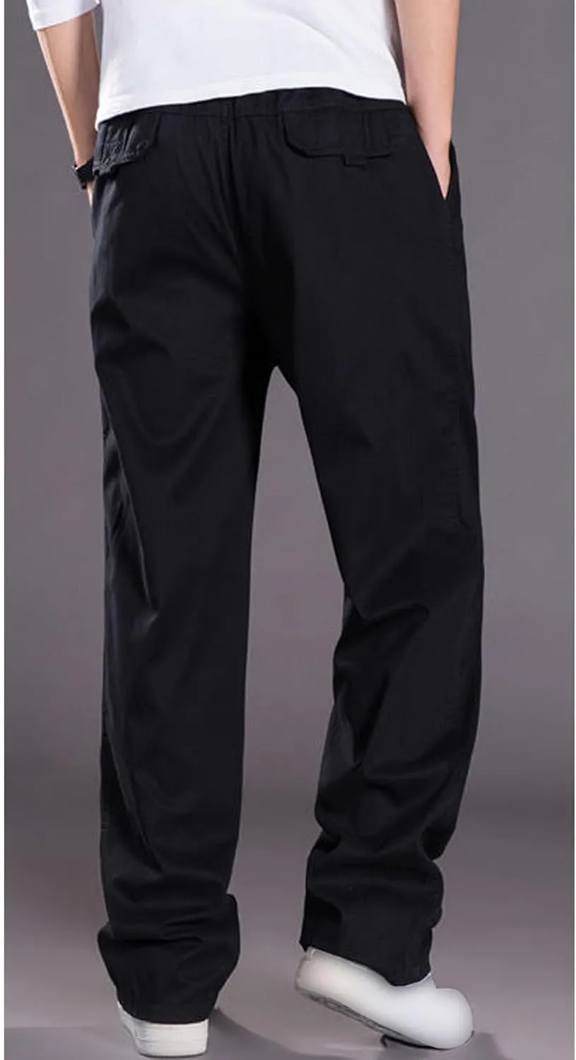 JEShifangjiusu Men'S Comfort Stretch Cotton Chino Pants Skinny Slim Fit Casual Jeans Straight Fashion Dress Denim Pants