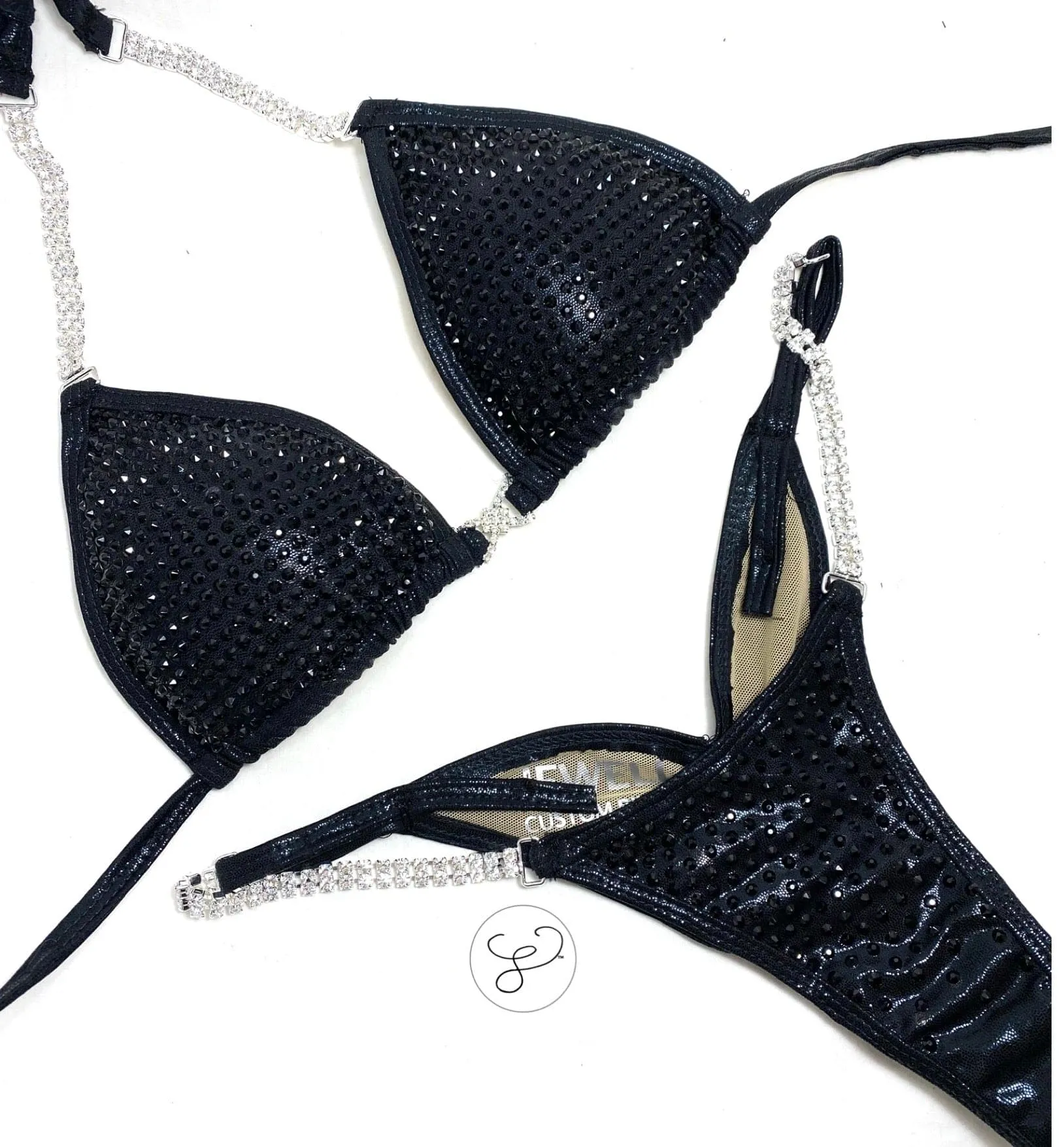 Jewell Elite Monochrome Black Competition Bikini