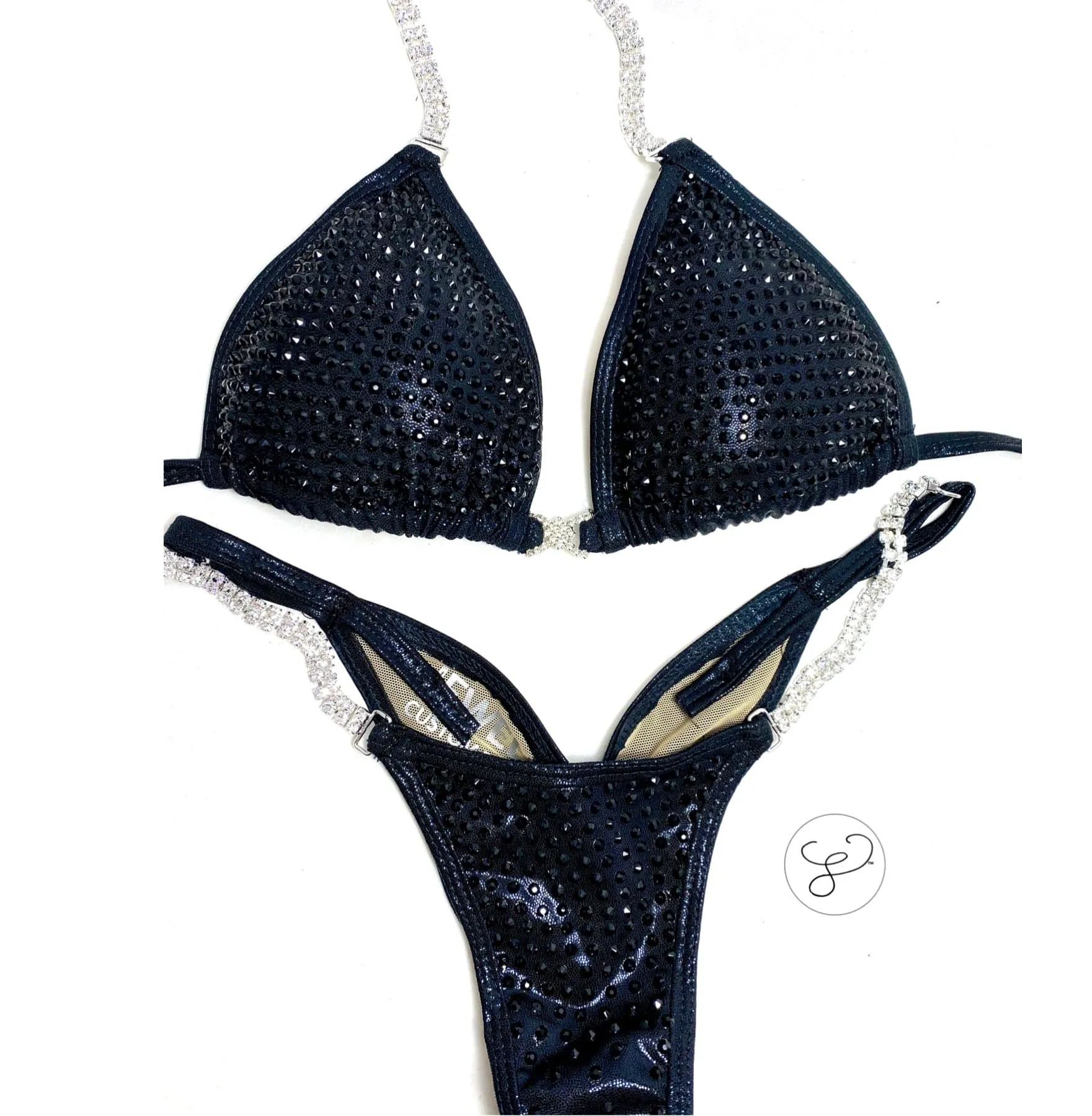Jewell Elite Monochrome Black Competition Bikini