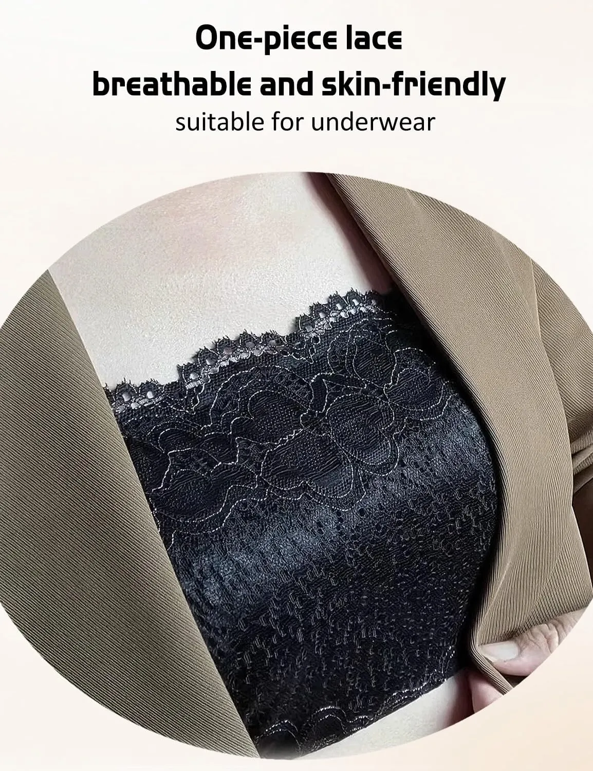 Lace Cleavage Cover Up for Low NecklineModesty Panel for WomenClip On Mock Camisole Snap to Bra Insert