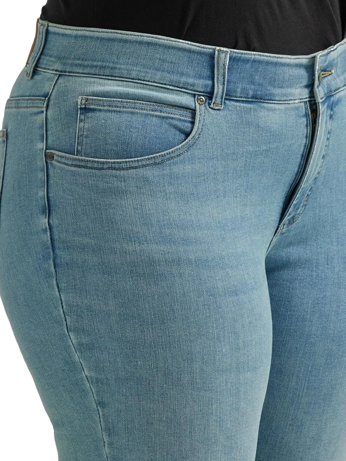 Lee womens Plus Size Ultra Lux Comfort With Flex Motion Straight Leg Jean