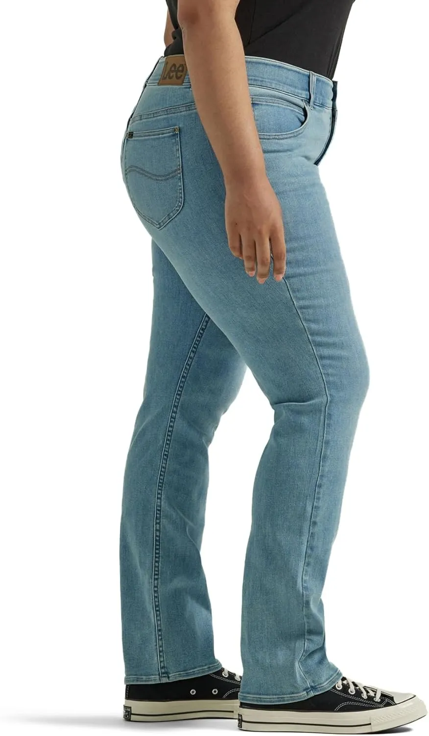 Lee womens Plus Size Ultra Lux Comfort With Flex Motion Straight Leg Jean
