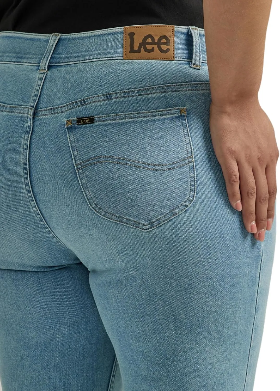 Lee womens Plus Size Ultra Lux Comfort With Flex Motion Straight Leg Jean