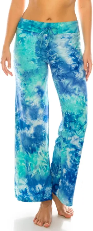 Leggings Depot Women's Casual Long Pajama Lounge Pants Drawstring Sleepwear-Print Design