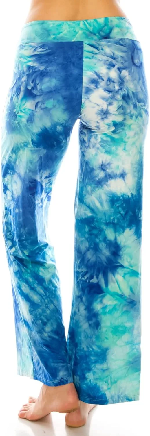 Leggings Depot Women's Casual Long Pajama Lounge Pants Drawstring Sleepwear-Print Design
