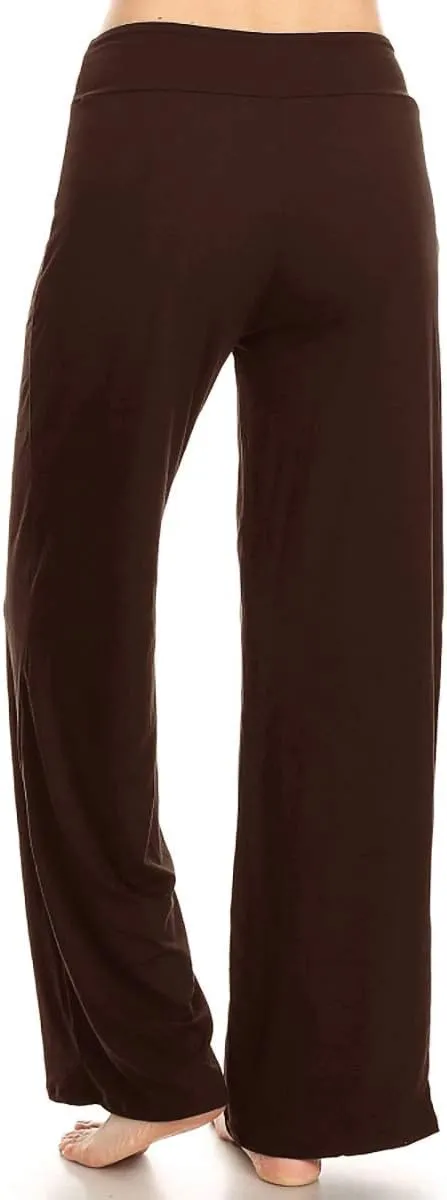 Leggings Depot Women's Drawstring Pajama Pants Wide Leg Casual Comfy Sleepwear for Lounge and Yoga