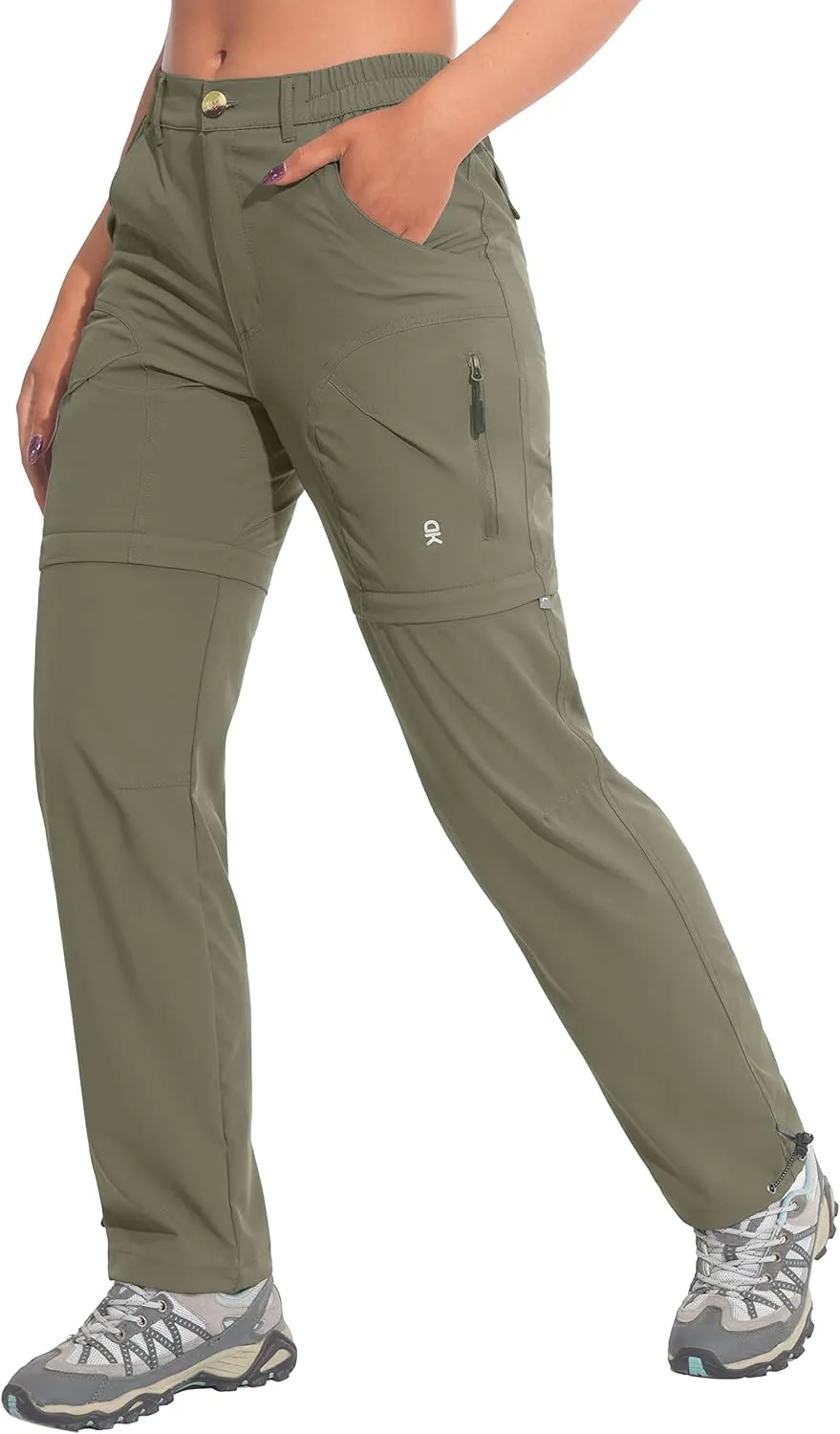Little Donkey Andy Women's Hiking Zip Off Pants Quick Dry Convertible Shorts UPF 50  Lightweight Outdoor Fishing Safari Pants