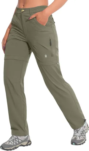 Little Donkey Andy Women's Hiking Zip Off Pants Quick Dry Convertible Shorts UPF 50  Lightweight Outdoor Fishing Safari Pants