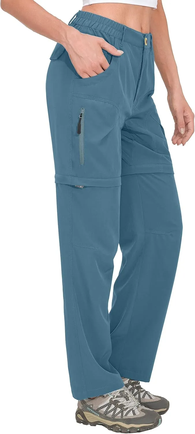 Little Donkey Andy Women's Hiking Zip Off Pants Quick Dry Convertible Shorts UPF 50  Lightweight Outdoor Fishing Safari Pants
