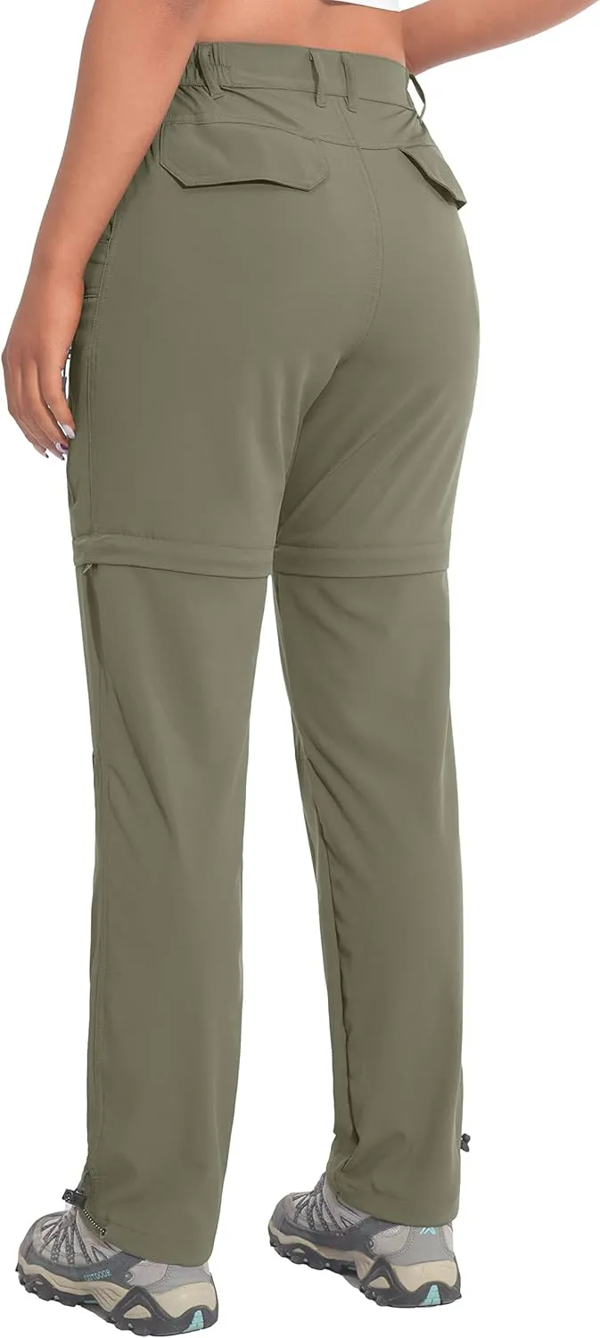 Little Donkey Andy Women's Hiking Zip Off Pants Quick Dry Convertible Shorts UPF 50  Lightweight Outdoor Fishing Safari Pants