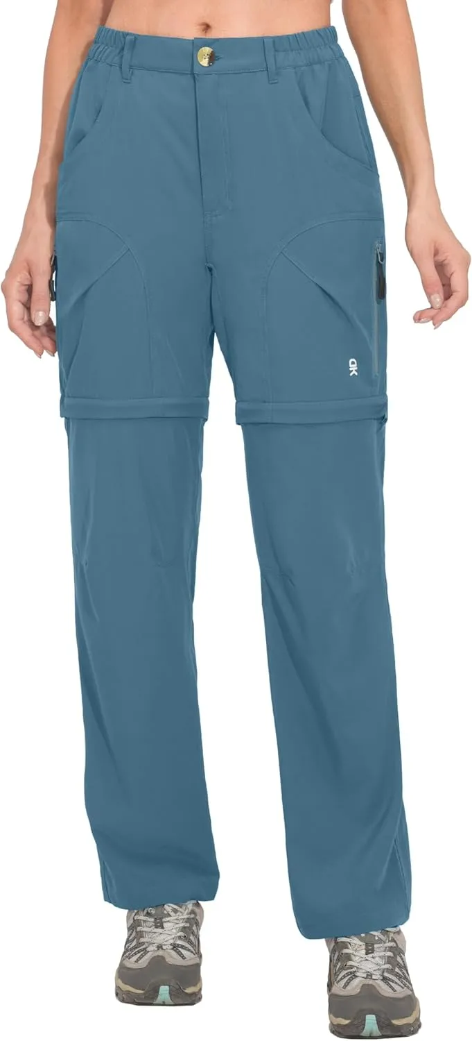 Little Donkey Andy Women's Hiking Zip Off Pants Quick Dry Convertible Shorts UPF 50  Lightweight Outdoor Fishing Safari Pants