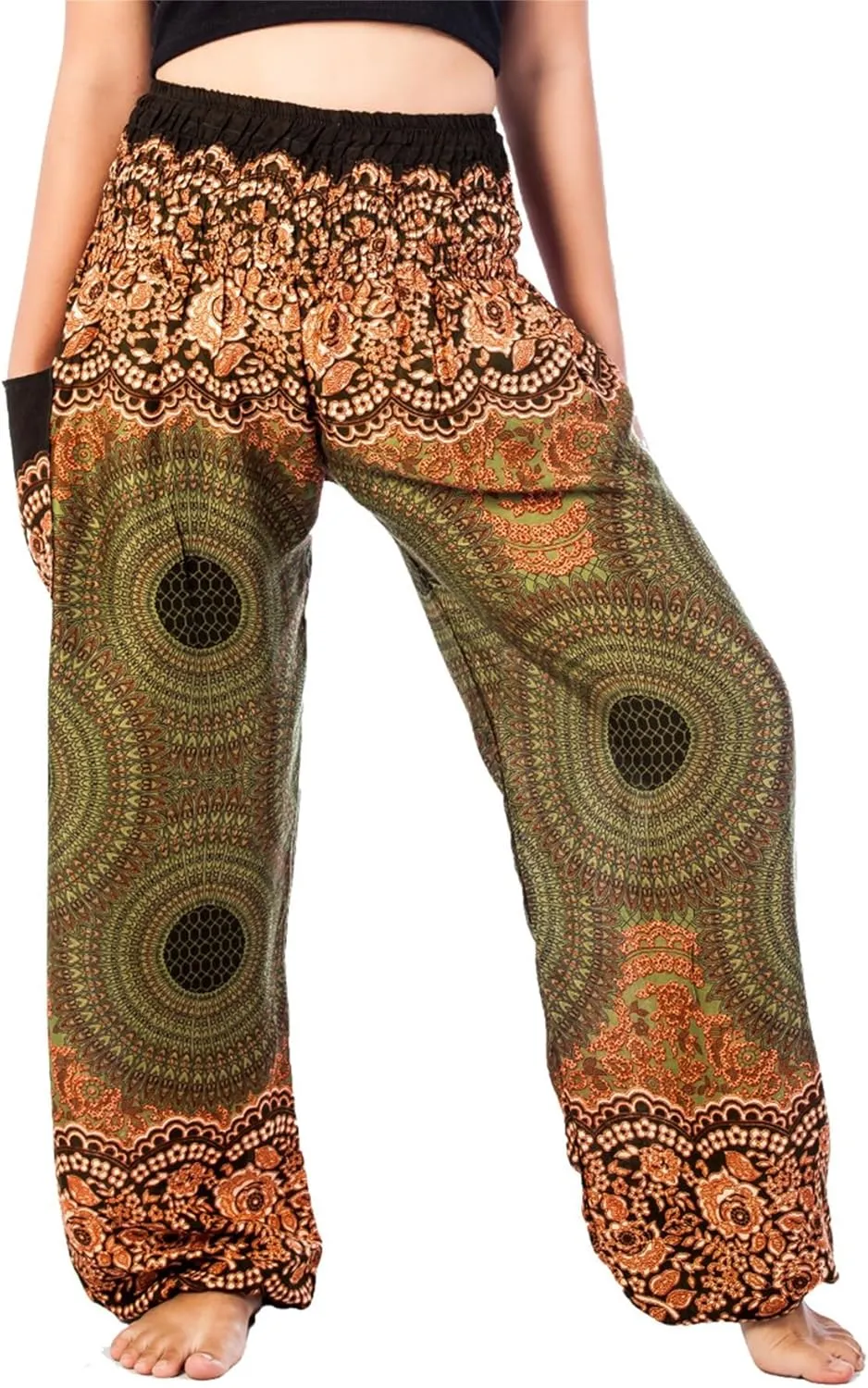 LOFBAZ Harem Boho Pants for Women Yoga S-4XL Plus Hippie Clothing PJ