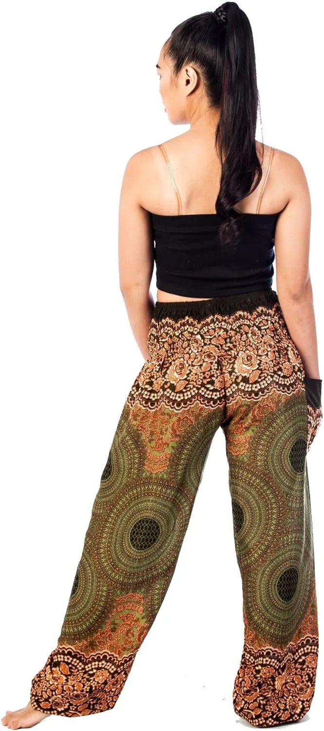LOFBAZ Harem Boho Pants for Women Yoga S-4XL Plus Hippie Clothing PJ