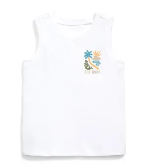Logo-Graphic Tank Top for Toddler Boys Calla Lily 2