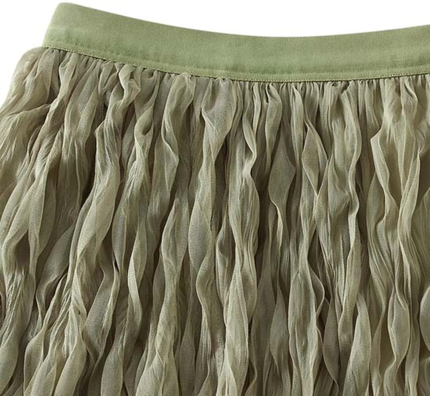 Long Tulle Skirt High Waist Loose A Line for Women Boho Summer Flare/Irregular Flowy Elegant for Parties Everyday Wear