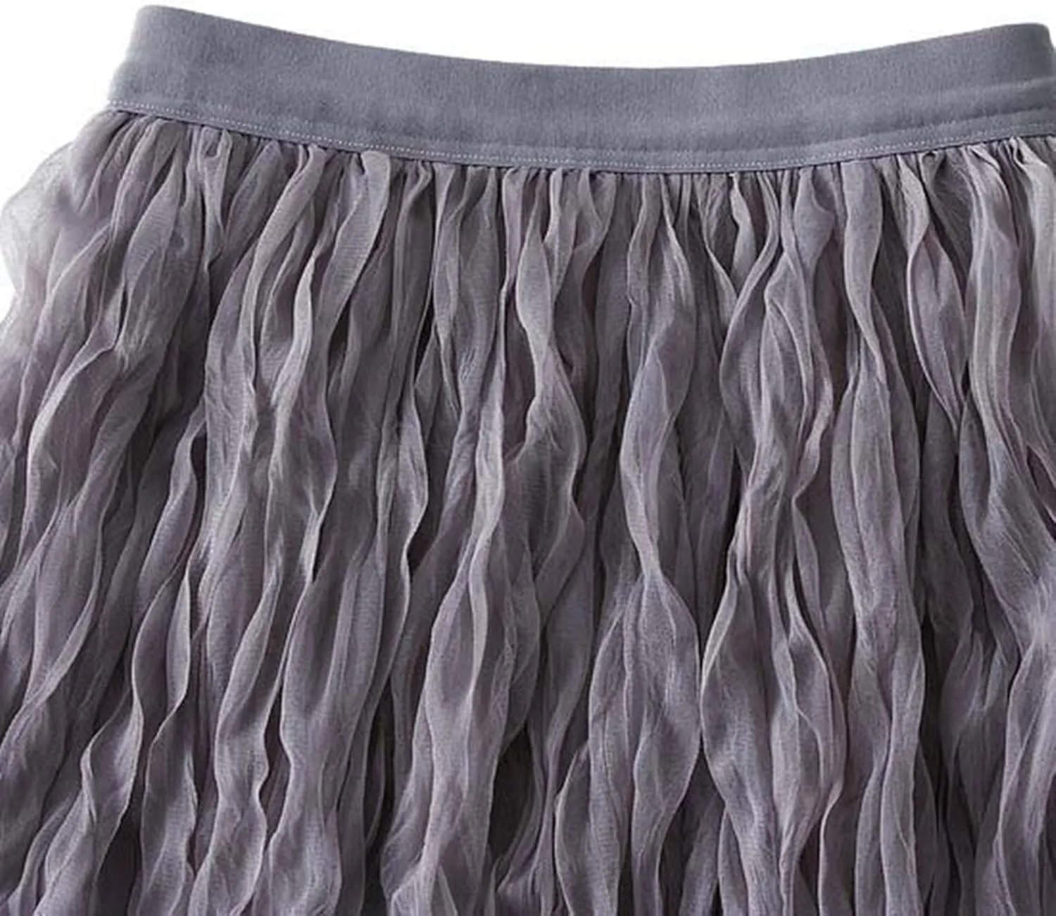 Long Tulle Skirt High Waist Loose A Line for Women Boho Summer Flare/Irregular Flowy Elegant for Parties Everyday Wear