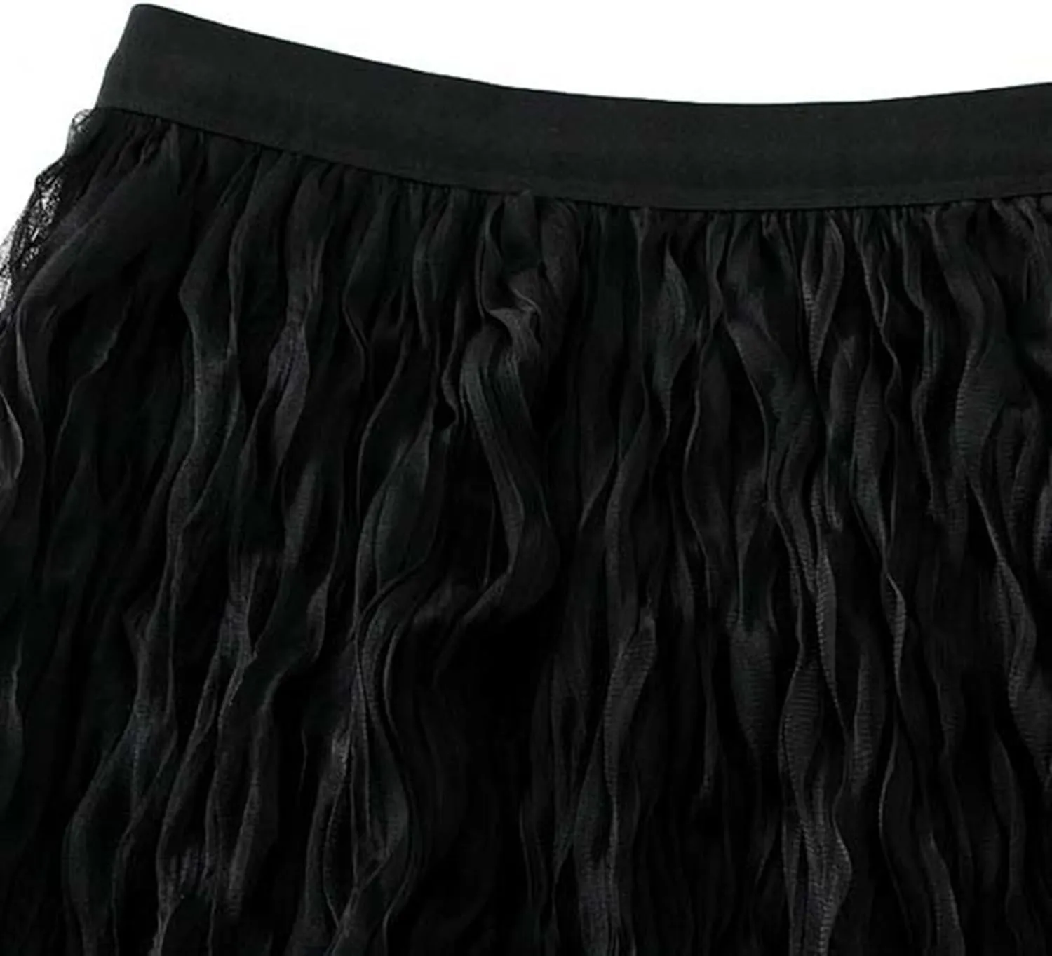 Long Tulle Skirt High Waist Loose A Line for Women Boho Summer Flare/Irregular Flowy Elegant for Parties Everyday Wear