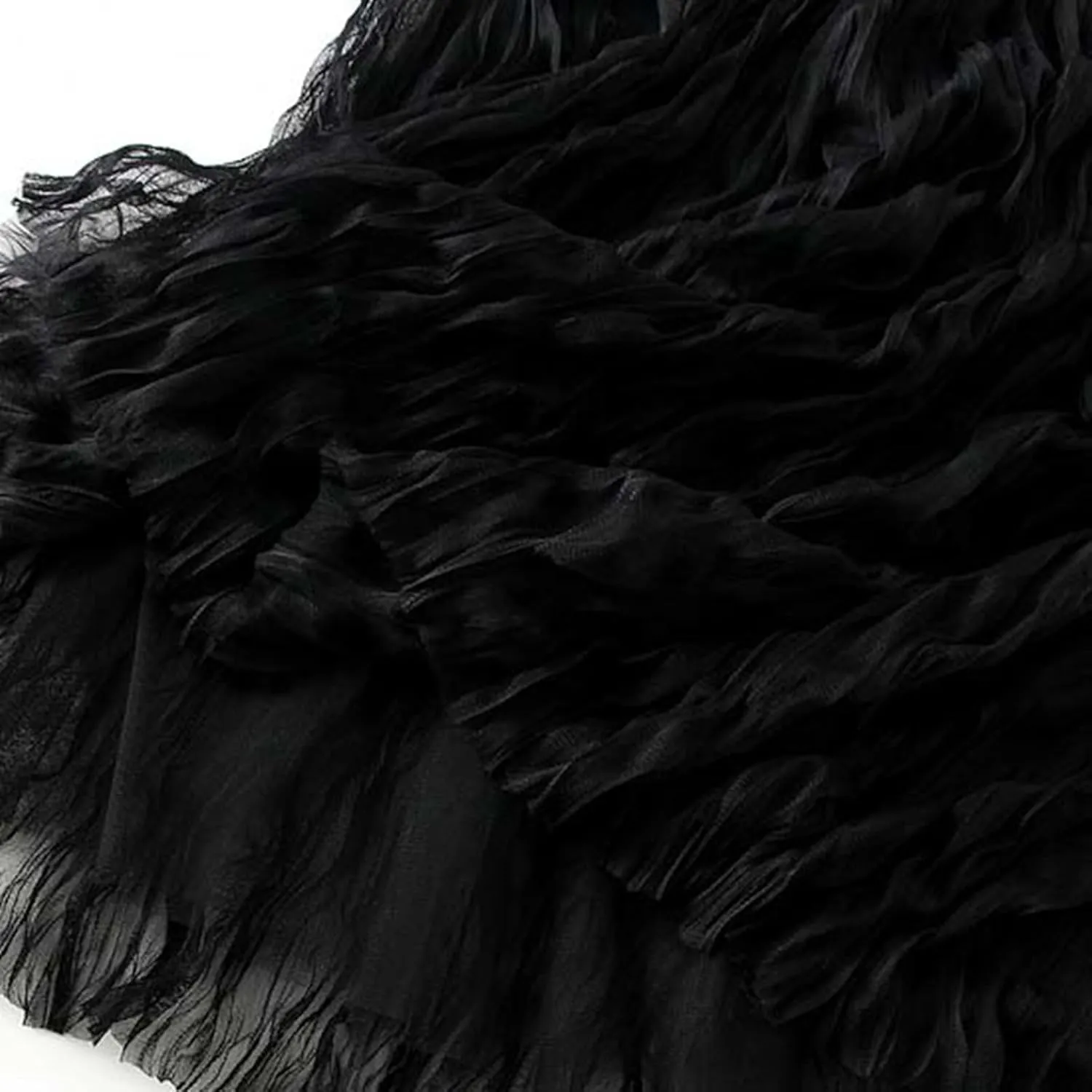 Long Tulle Skirt High Waist Loose A Line for Women Boho Summer Flare/Irregular Flowy Elegant for Parties Everyday Wear