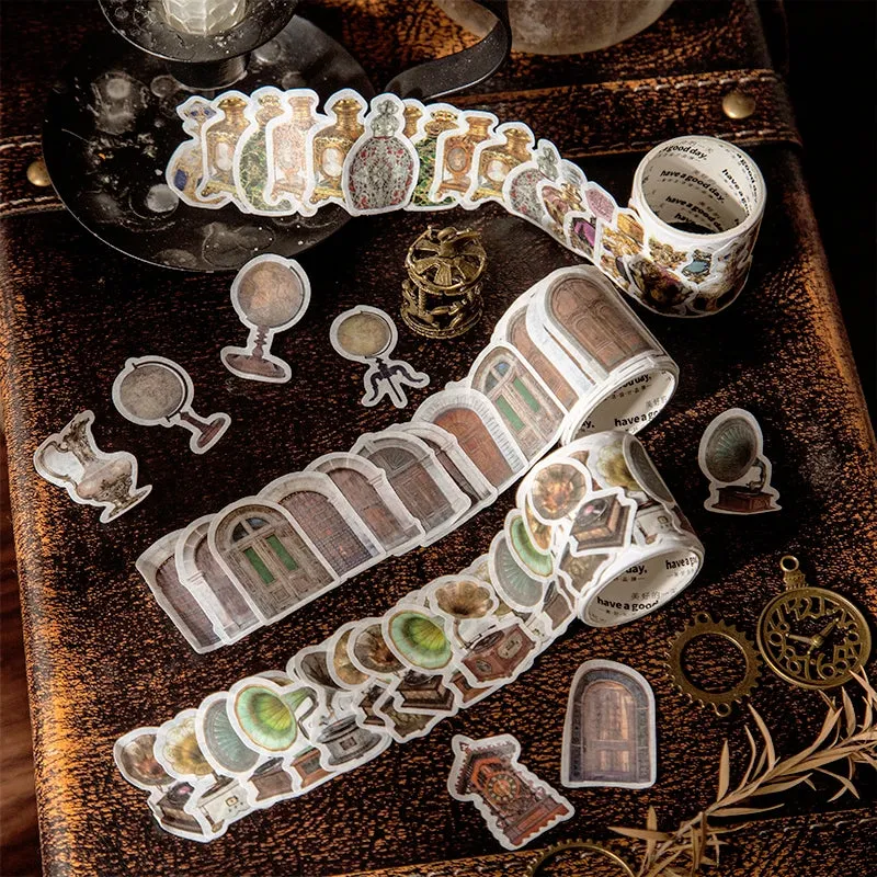 Love Old Objects Retro Items Stickers - Door,  Clocks, Trunks, Tea Ware