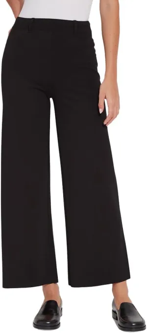 Lyss Erin Wide Leg Ponte Pants  High Waist Wide Leg Pants for Women, Made with Lightweight Ponte Knit Fabric