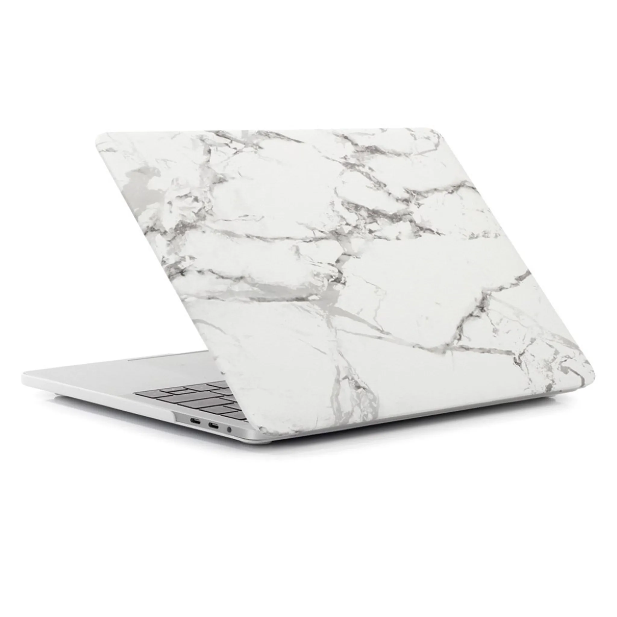 MacBook Pro 13 Touchbar pattern printing protective case - Marble Grain / Dark Grey