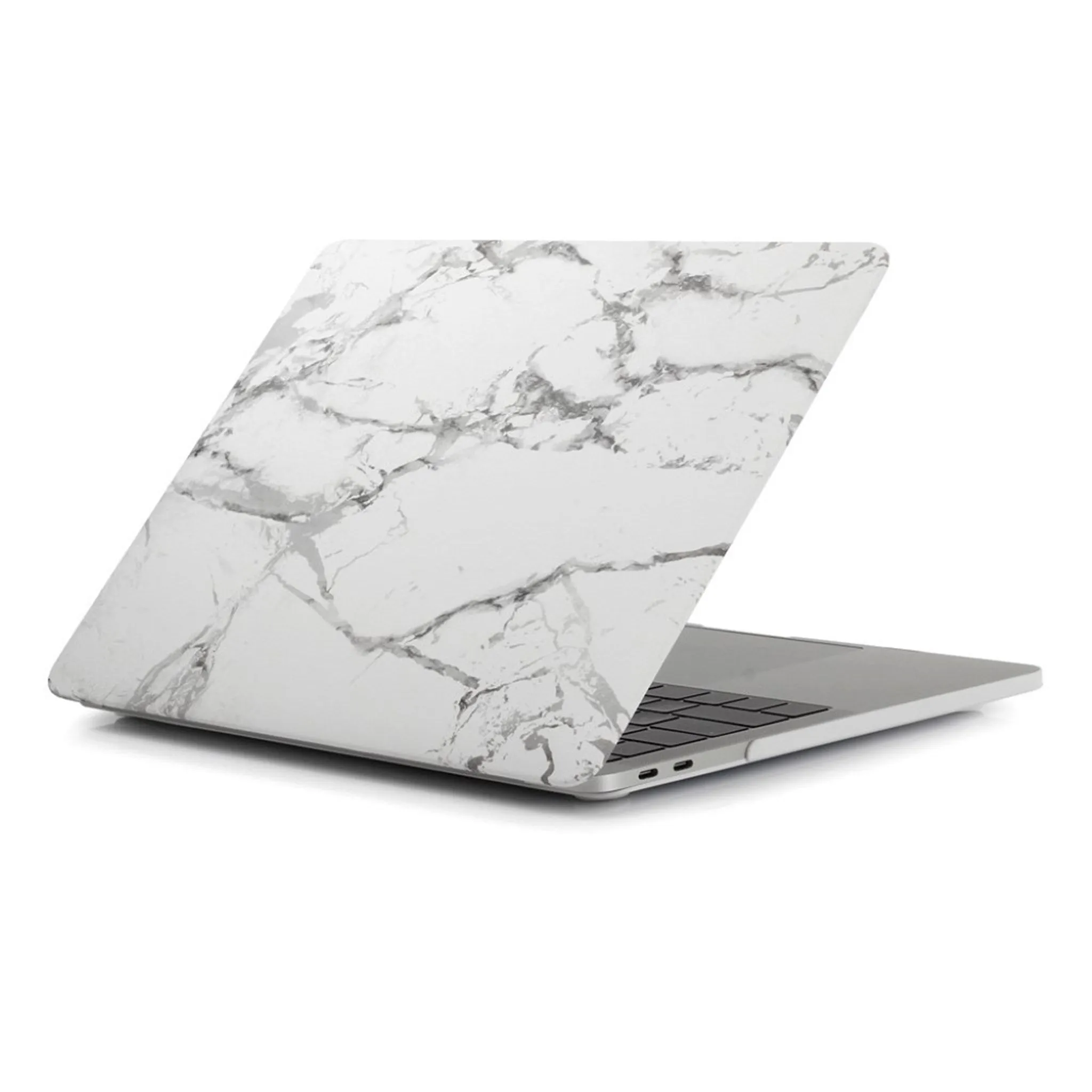 MacBook Pro 13 Touchbar pattern printing protective case - Marble Grain / Dark Grey