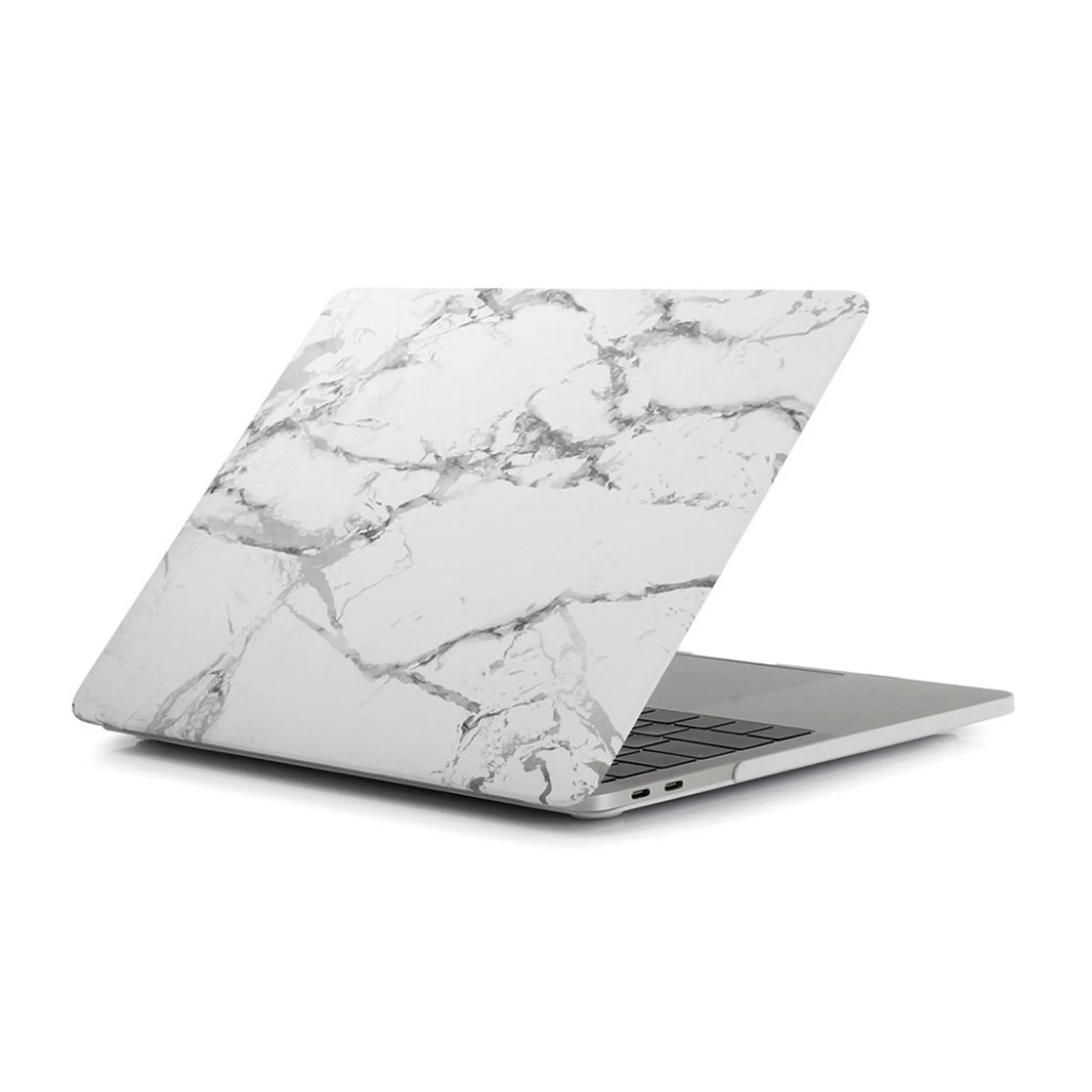 MacBook Pro 13 Touchbar pattern printing protective case - Marble Grain / Dark Grey