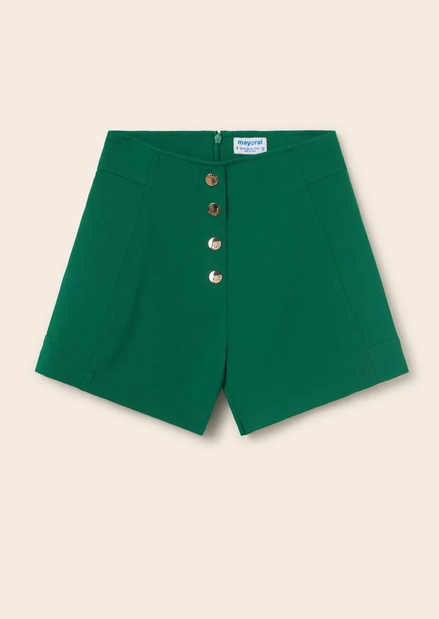 Mayoral Junior Crepe Shorts _Green 6235-086