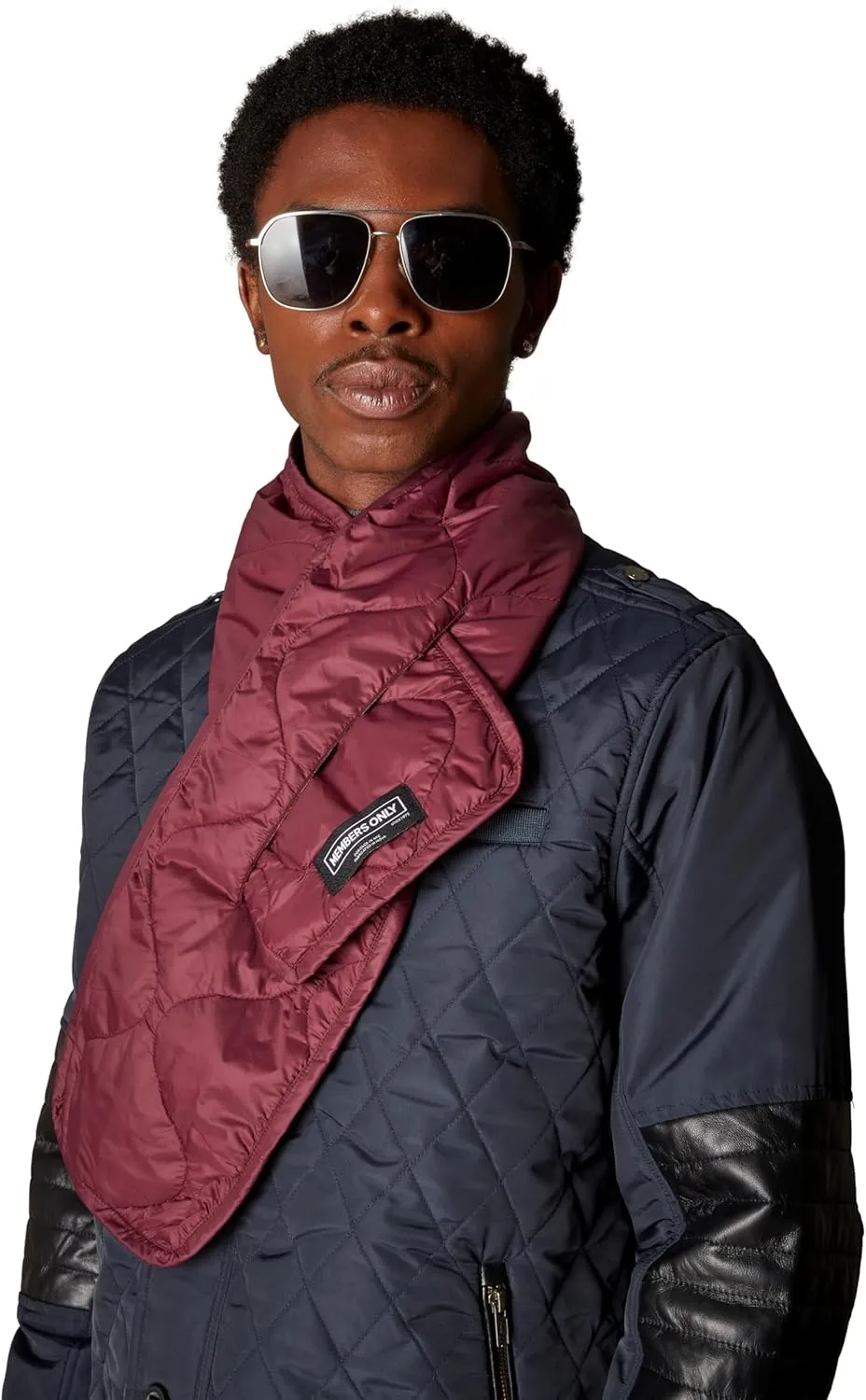 Members Only Belmont Men's Quilted Bomber Jacket | Men's Winter Diamond Quilted Outerwear