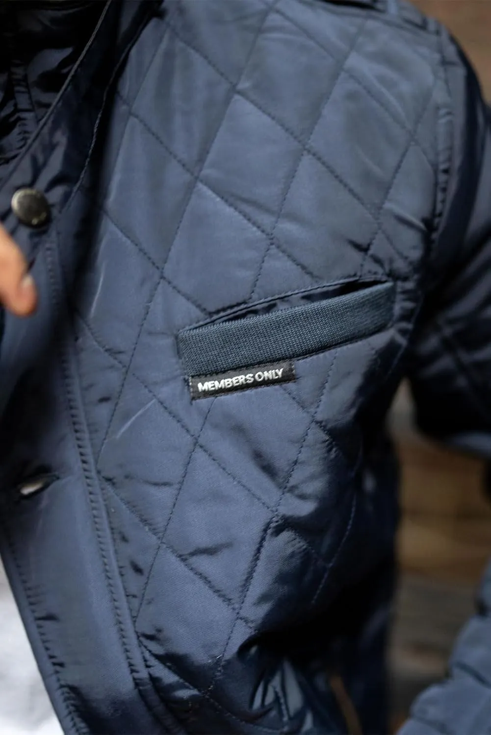 Members Only Belmont Men's Quilted Bomber Jacket | Men's Winter Diamond Quilted Outerwear
