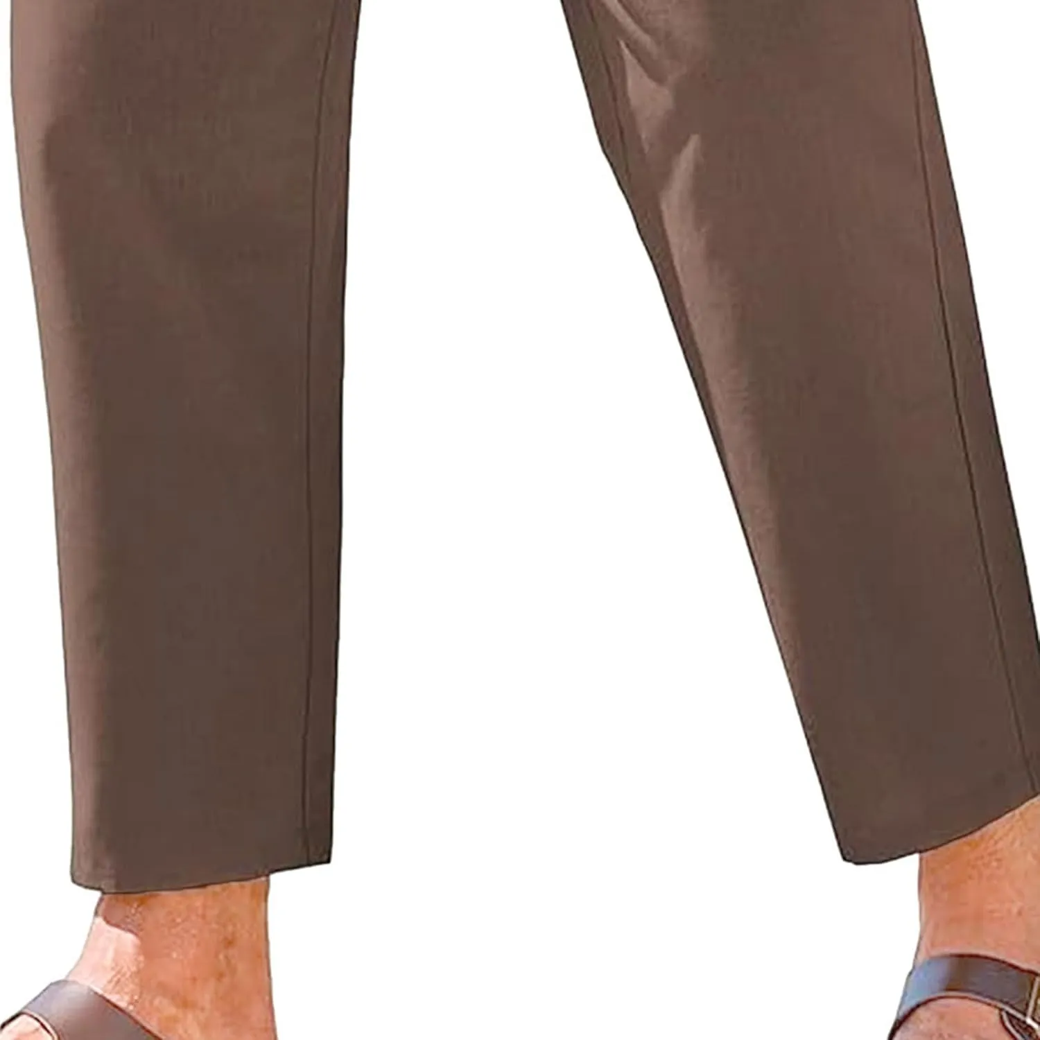 Men's Basic Cotton Liene Loose Fit Pants Elasitc Waist Lightweight Summer Trousers Casual Solid Yoga Beach Pants