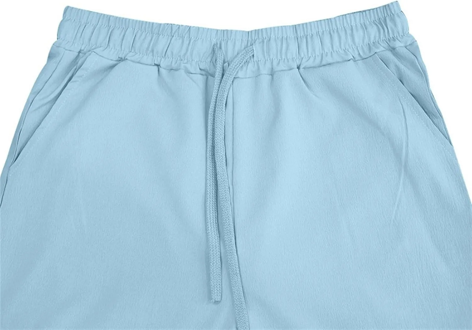 Men's Cotton Linen Sweatpants Yoga Pants Casual Loose Fit Jogging Pants Solid Drawstring Elastic Waist Trousers