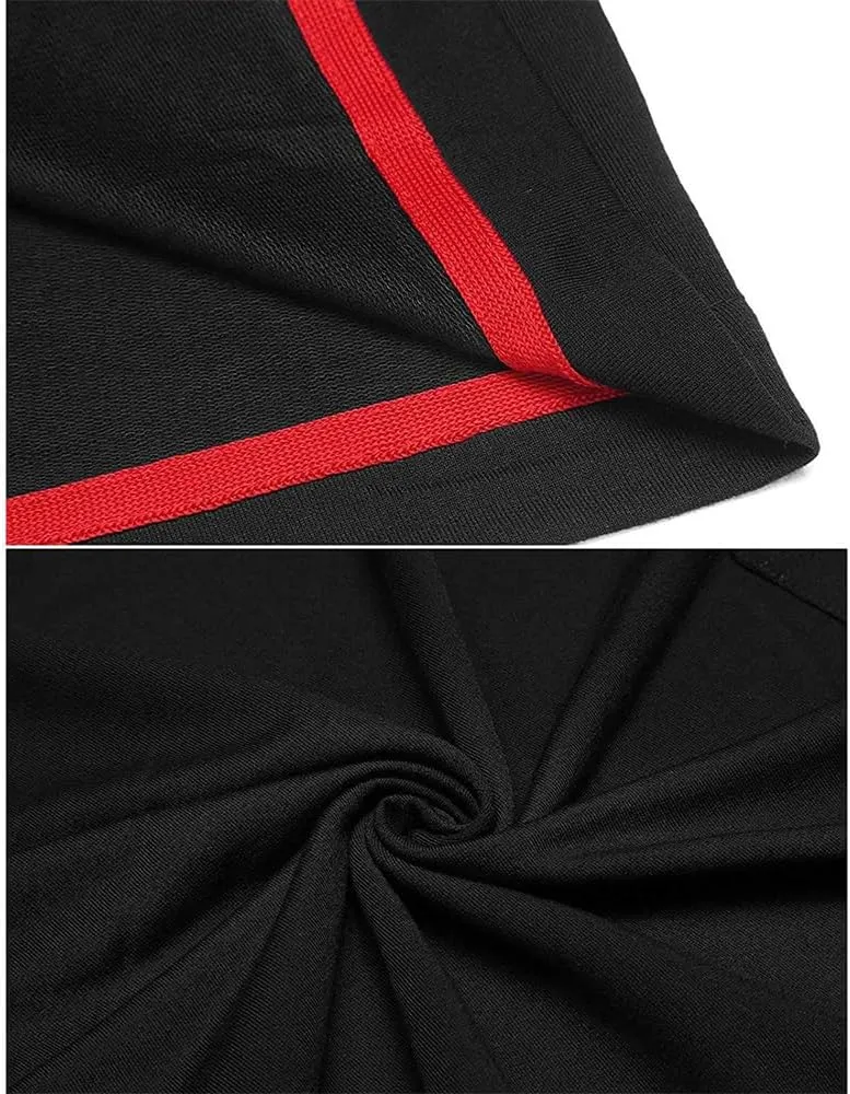 Men's Hooded Drawstring Sweatshirt Poncho Cape Cloak Fashion Coat Casual Pullover Sweatshirts with Pockets