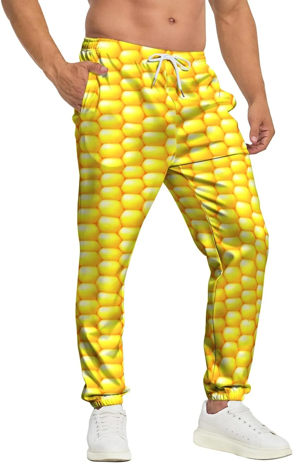 Men's Jogger Pants 80s Workout Costumes 90s Funny Sweatpants with Pockets Casual Sports Track Pants
