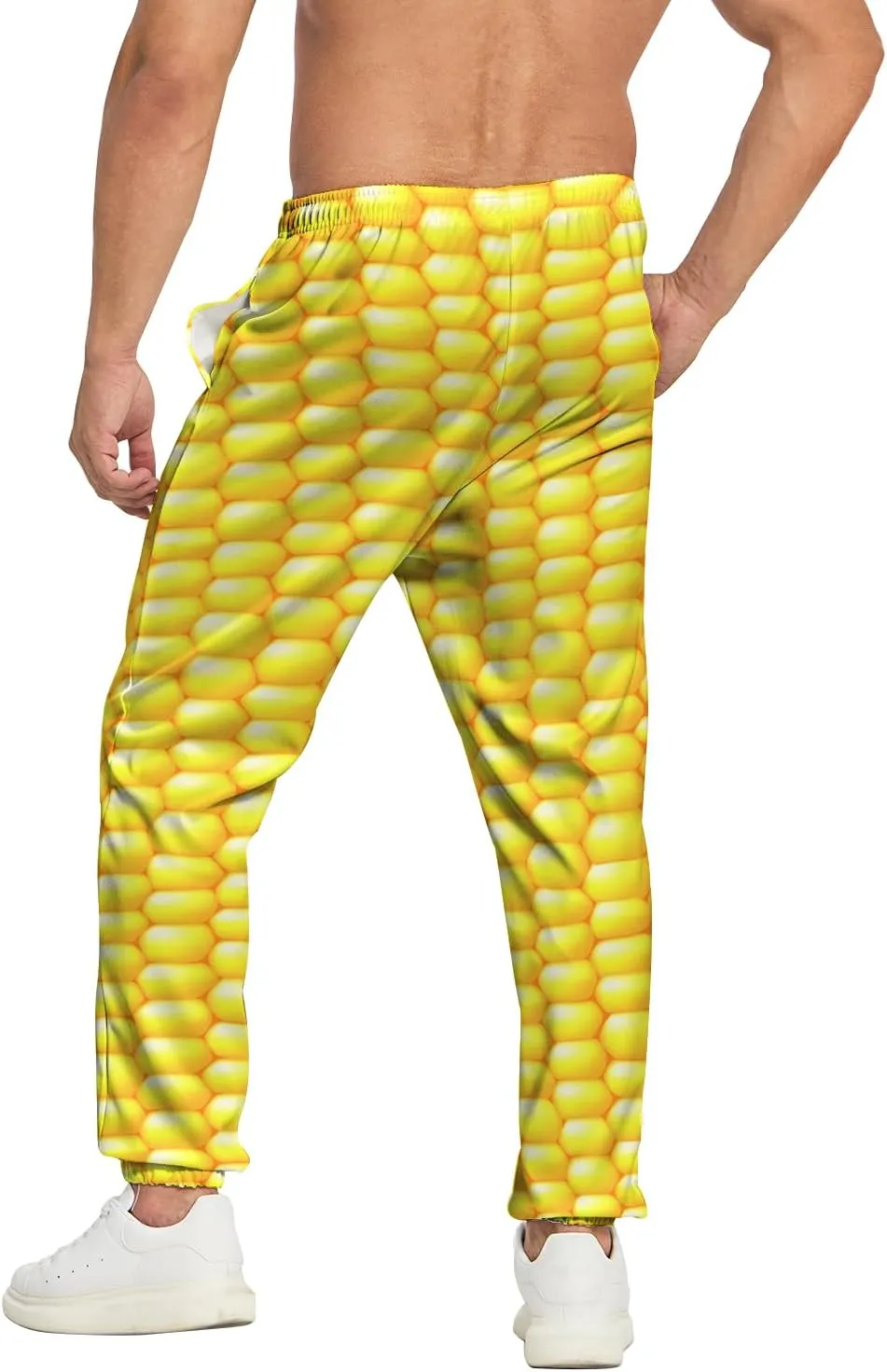 Men's Jogger Pants 80s Workout Costumes 90s Funny Sweatpants with Pockets Casual Sports Track Pants