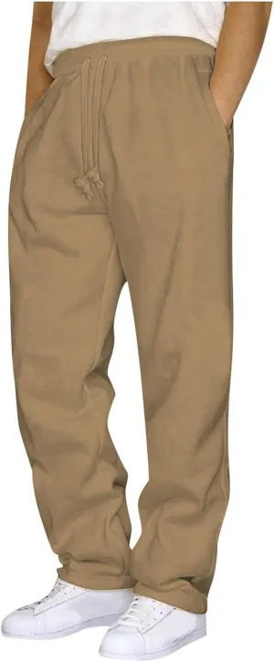 Men's Pants Elastic Waist Fashion Casual Regular Fit Pants for Men Trendy 2025 Spring Summer Vacation Sports Pants