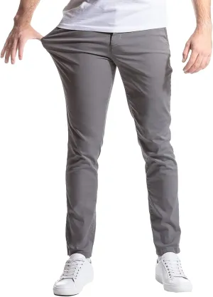 Men's Slim Fit Chino Pants Fashion Comfort Stretch Cotton Casual Pants Stylish Tapered Trousers